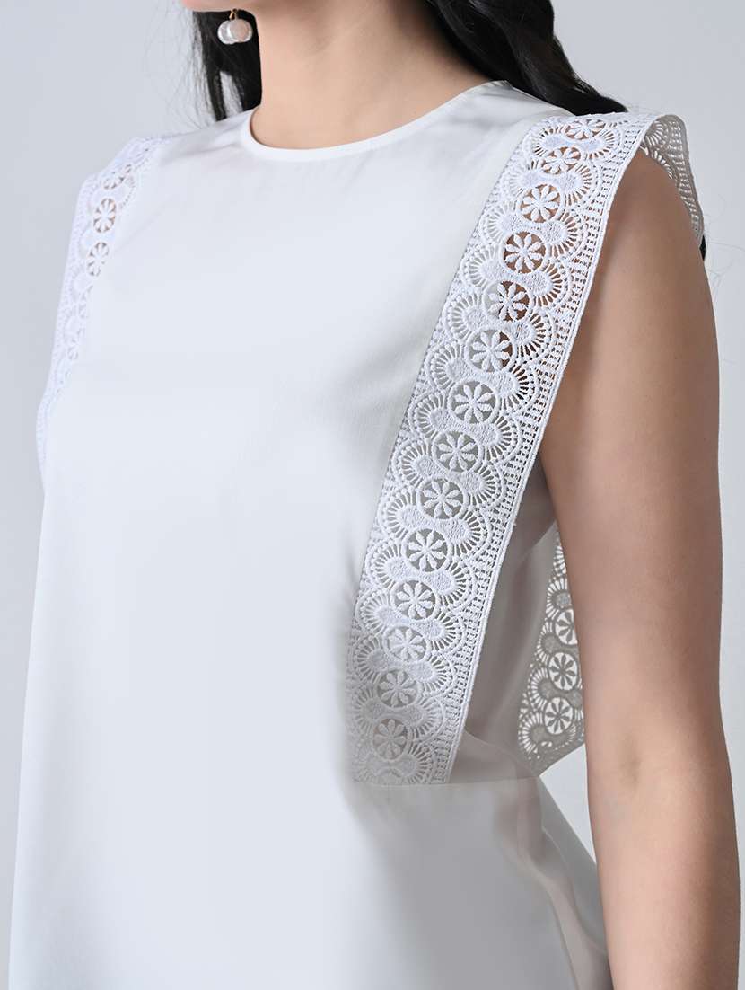 women solid round neck regular top - 22389757 -  Standard Image - 1