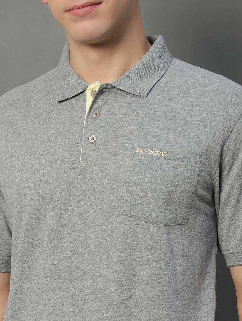 men solid short sleeve regular fit polo t-shirt - 22389912 -  Standard Image - 1