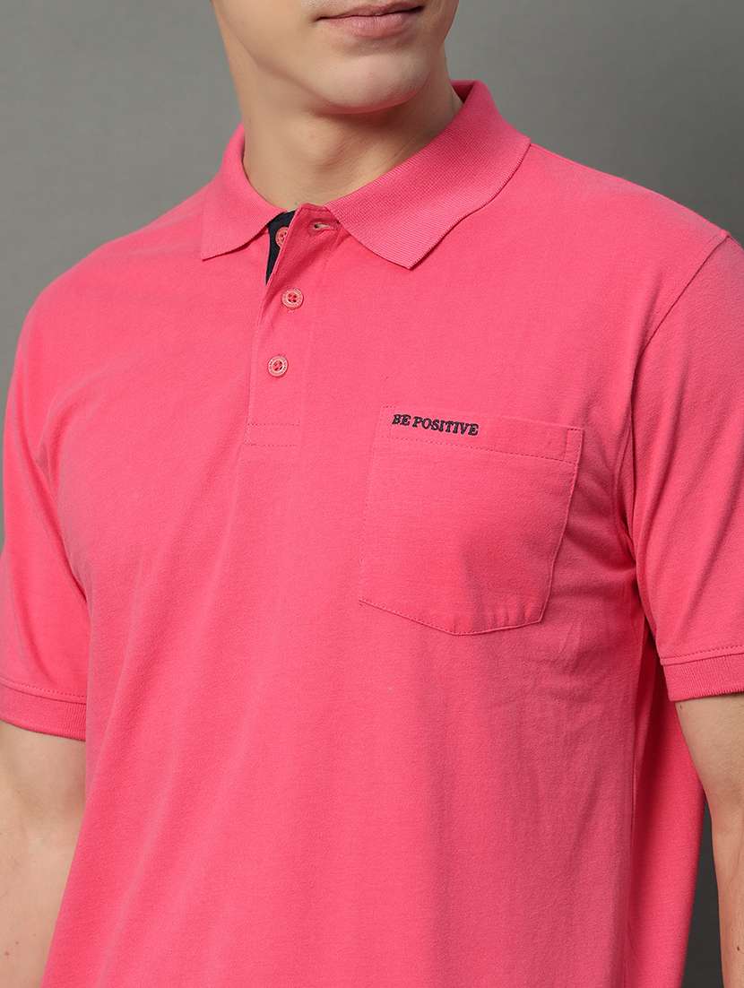 men solid short sleeve regular fit polo t-shirt - 22389913 -  Standard Image - 1