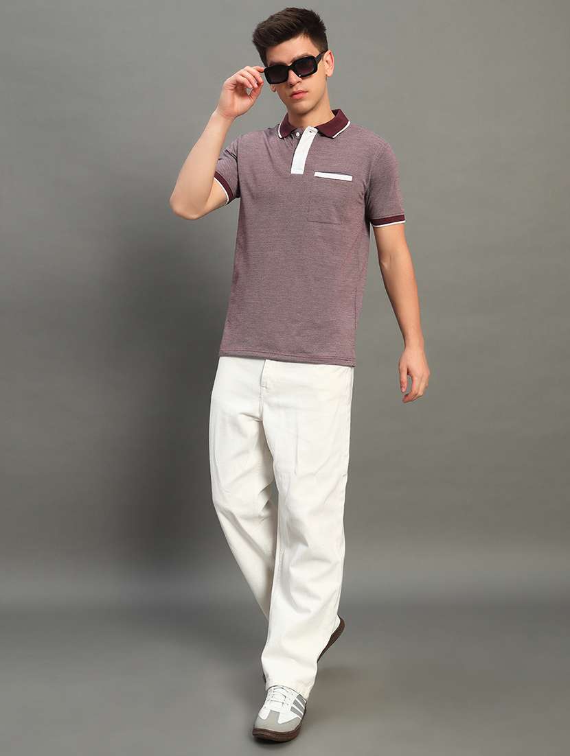 men solid short sleeve regular fit polo t-shirt - 22389968 -  Standard Image - 4