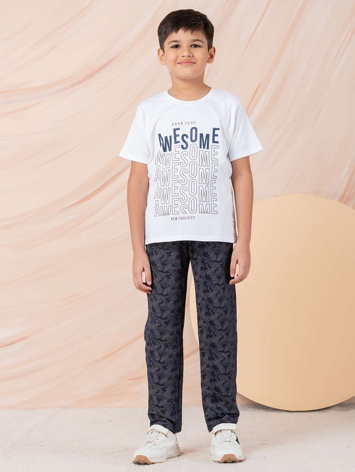 boys printed full length co-ord set - 22390096 -  Standard Image - 1