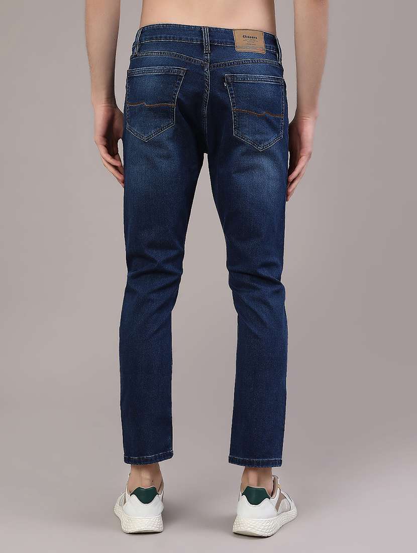 men washed mid rise slim fit jeans - 22391036 -  Standard Image - 4