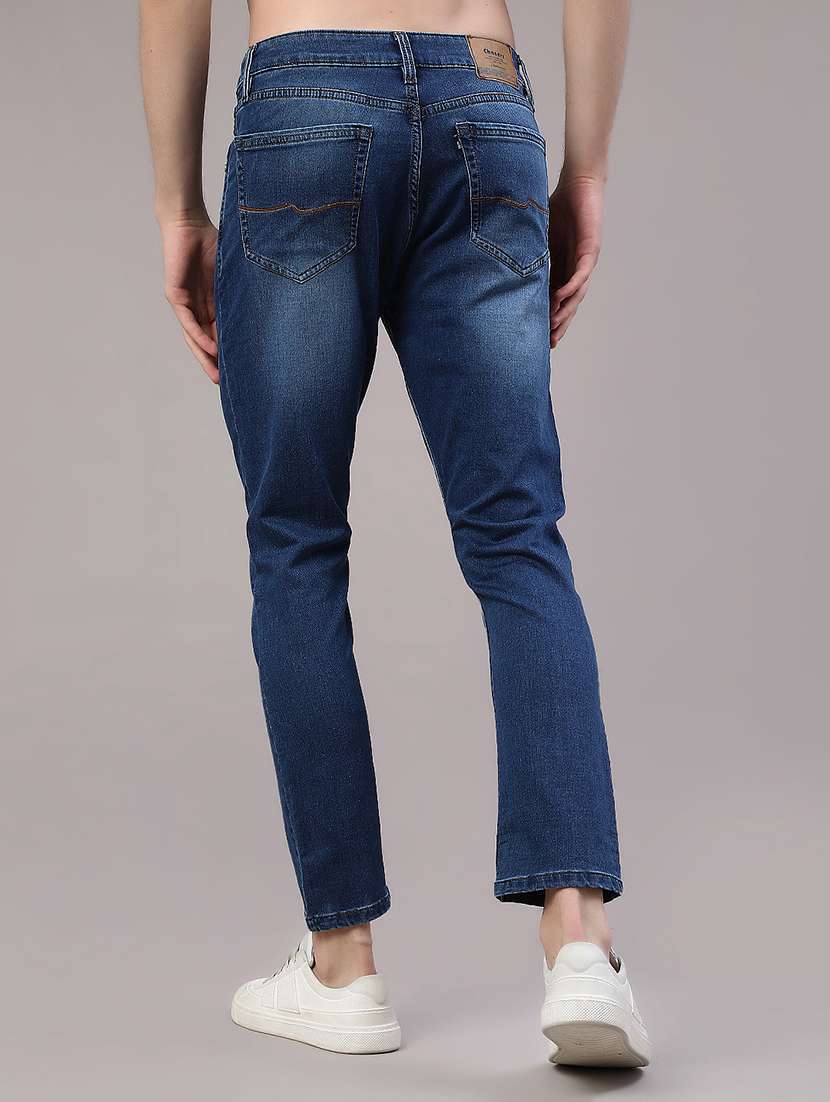 men washed mid rise slim fit jeans - 22391037 -  Standard Image - 4