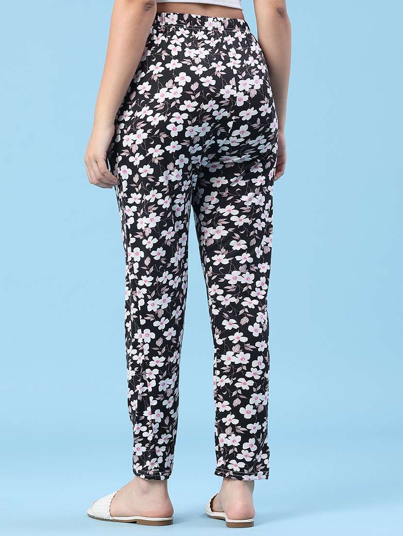 women floral printed mid rise pajama - 22391200 -  Standard Image - 4
