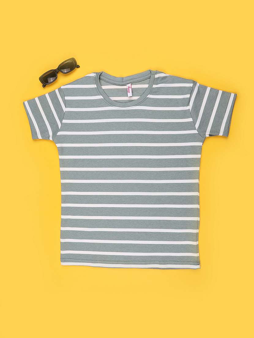 girls printed round neck short sleeves tee - 22391244 -  Standard Image - 1