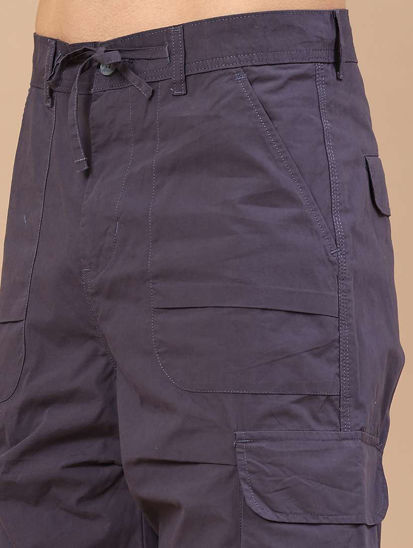 men solid mid rise casual cargo pant - 22391252 -  Standard Image - 1