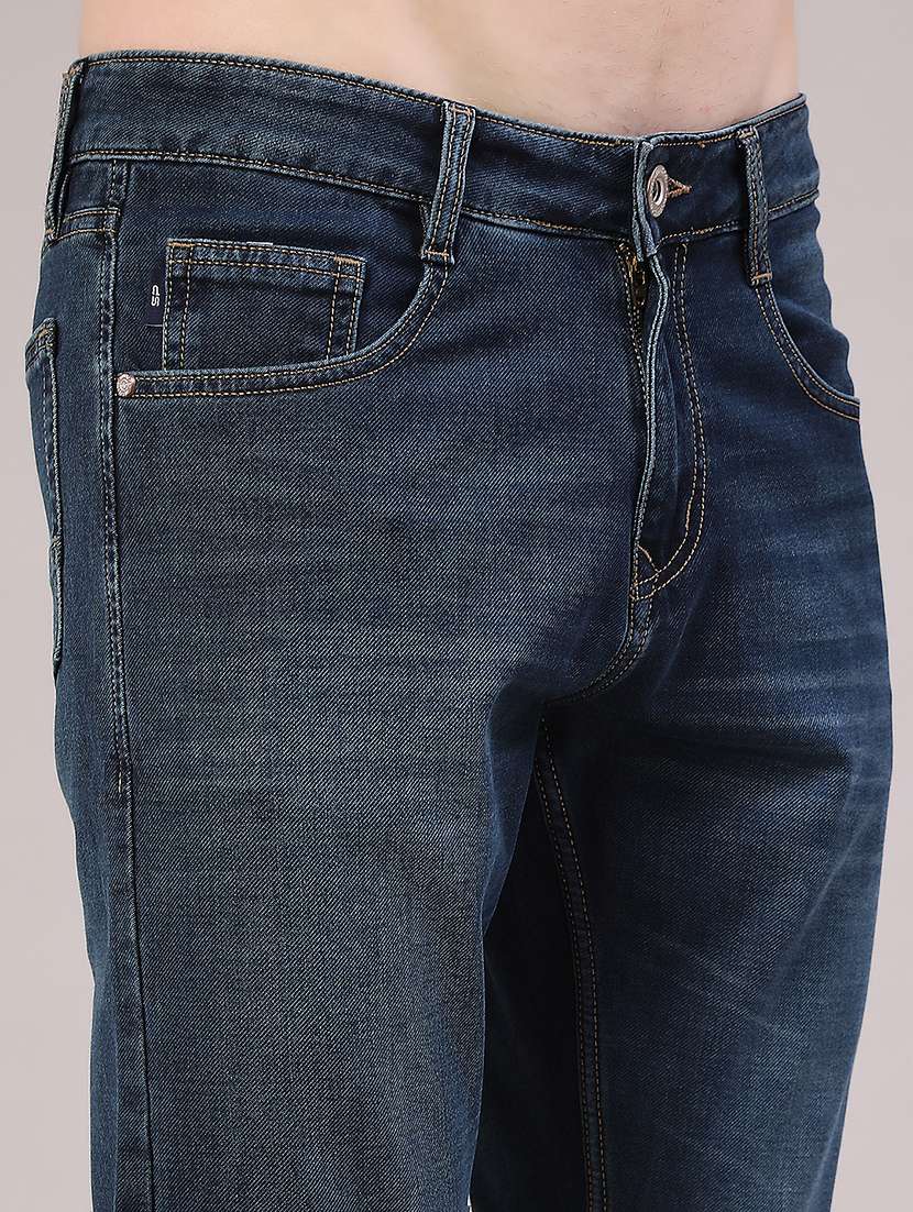 men washed mid rise slim fit jeans - 22391263 -  Standard Image - 1