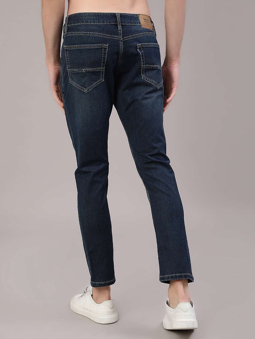 men washed mid rise slim fit jeans - 22391263 -  Standard Image - 4