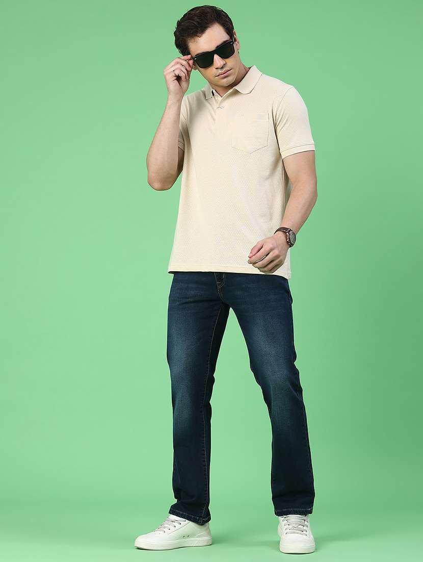 men washed mid rise full length straight jeans - 22391265 -  Standard Image - 4