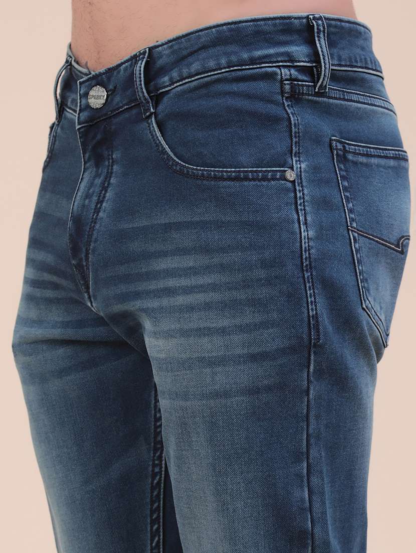 Men Washed Mid Rise Slim Fit Jeans - 22391266 -  Standard Image - 1
