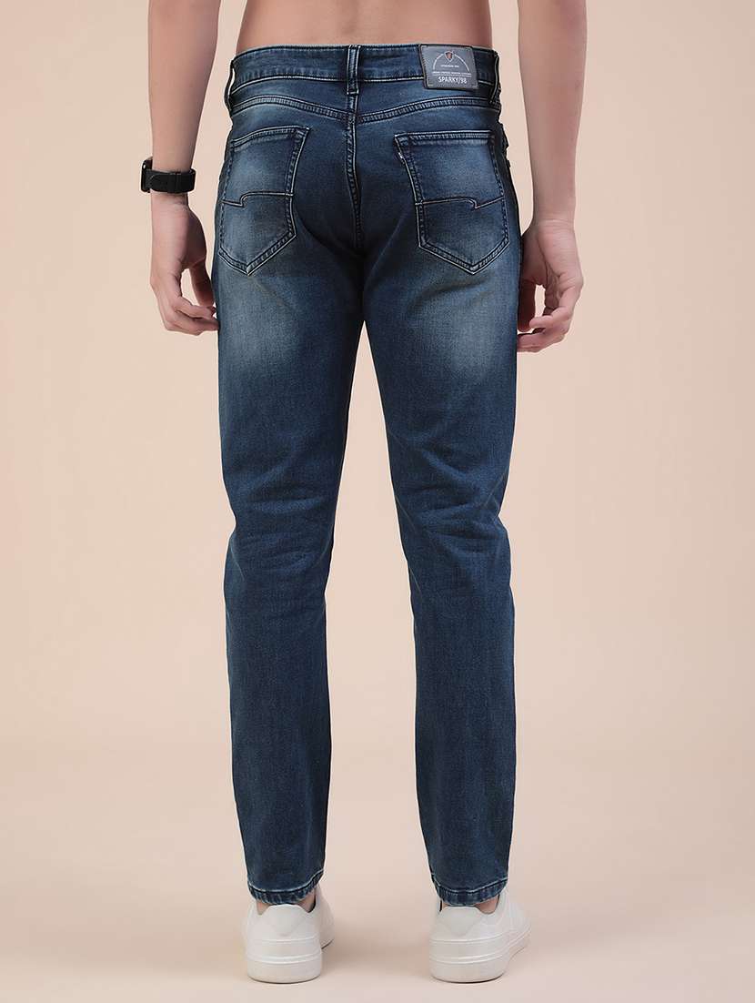 Men Washed Mid Rise Slim Fit Jeans - 22391266 -  Standard Image - 4
