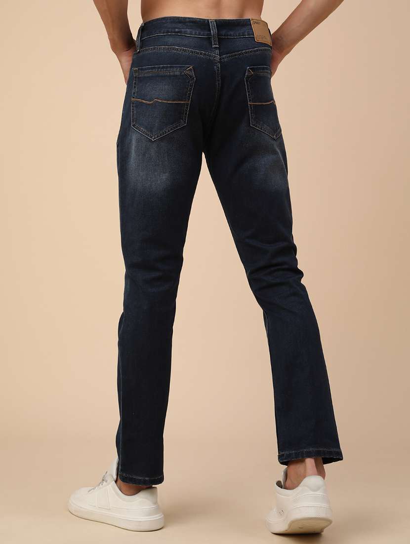 men washed mid rise slim fit jeans - 22391268 -  Standard Image - 4