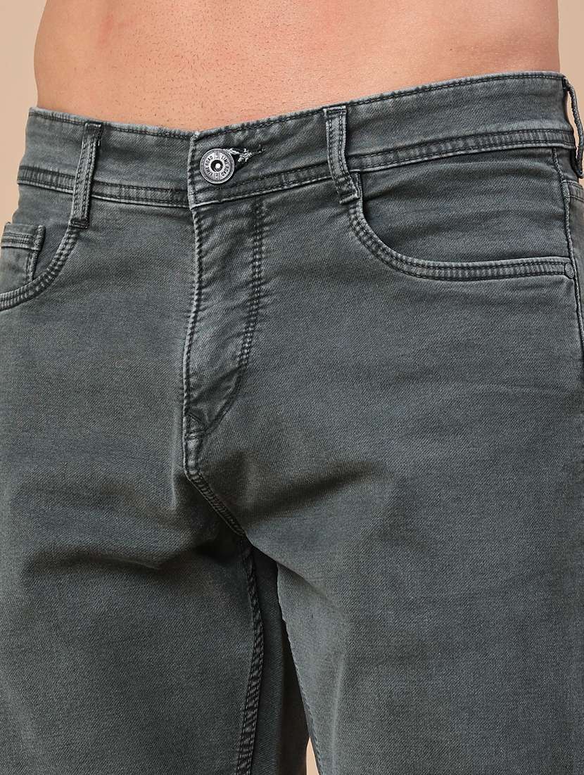 men solid mid rise slim fit jeans - 22391277 -  Standard Image - 1