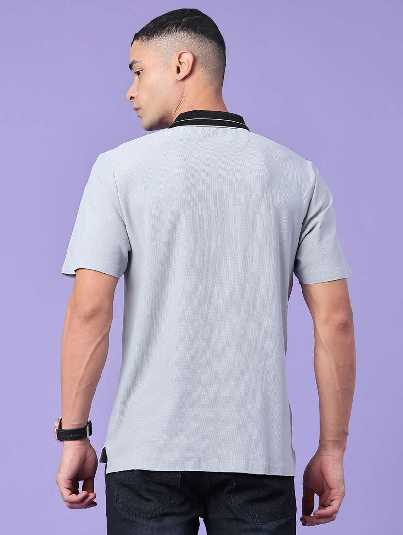 men taped short sleeves polo t-shirt - 22391286 -  Standard Image - 4