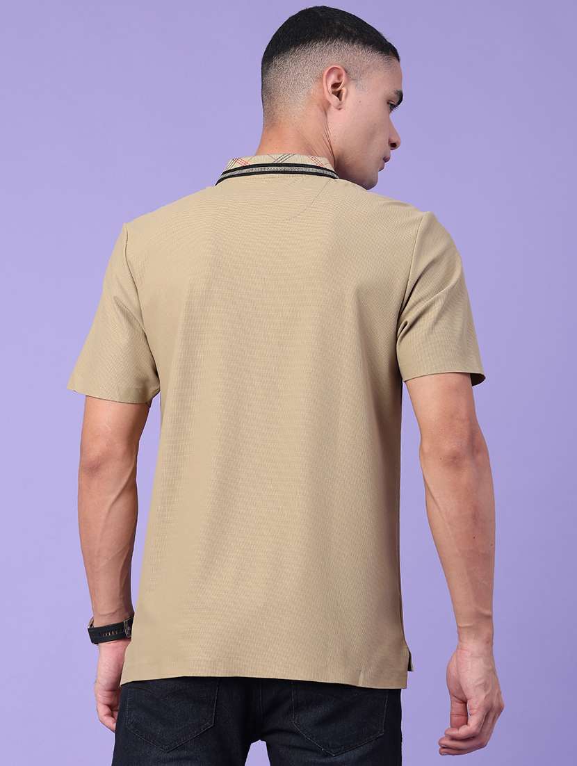 men taped short sleeves polo t-shirt - 22391289 -  Standard Image - 4