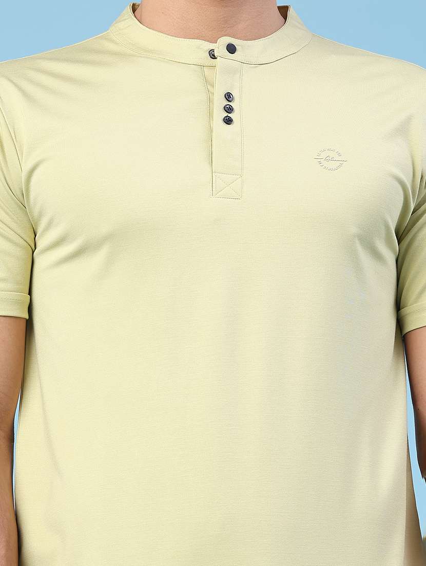 men solid short sleeve slim fit t-shirt - 22391294 -  Standard Image - 1