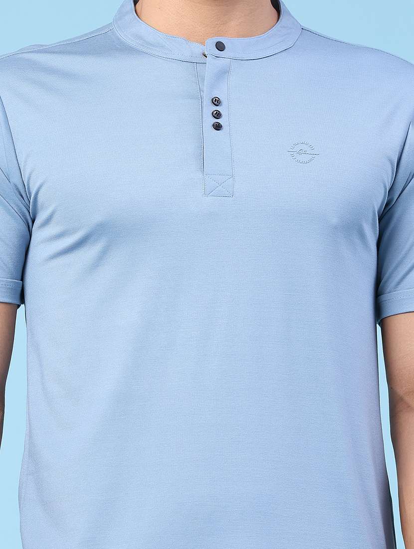 men solid short sleeve slim fit t-shirt - 22391295 -  Standard Image - 1