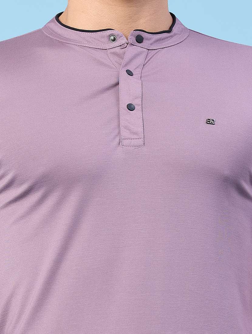 men solid short sleeve slim fit t-shirt - 22391300 -  Standard Image - 1