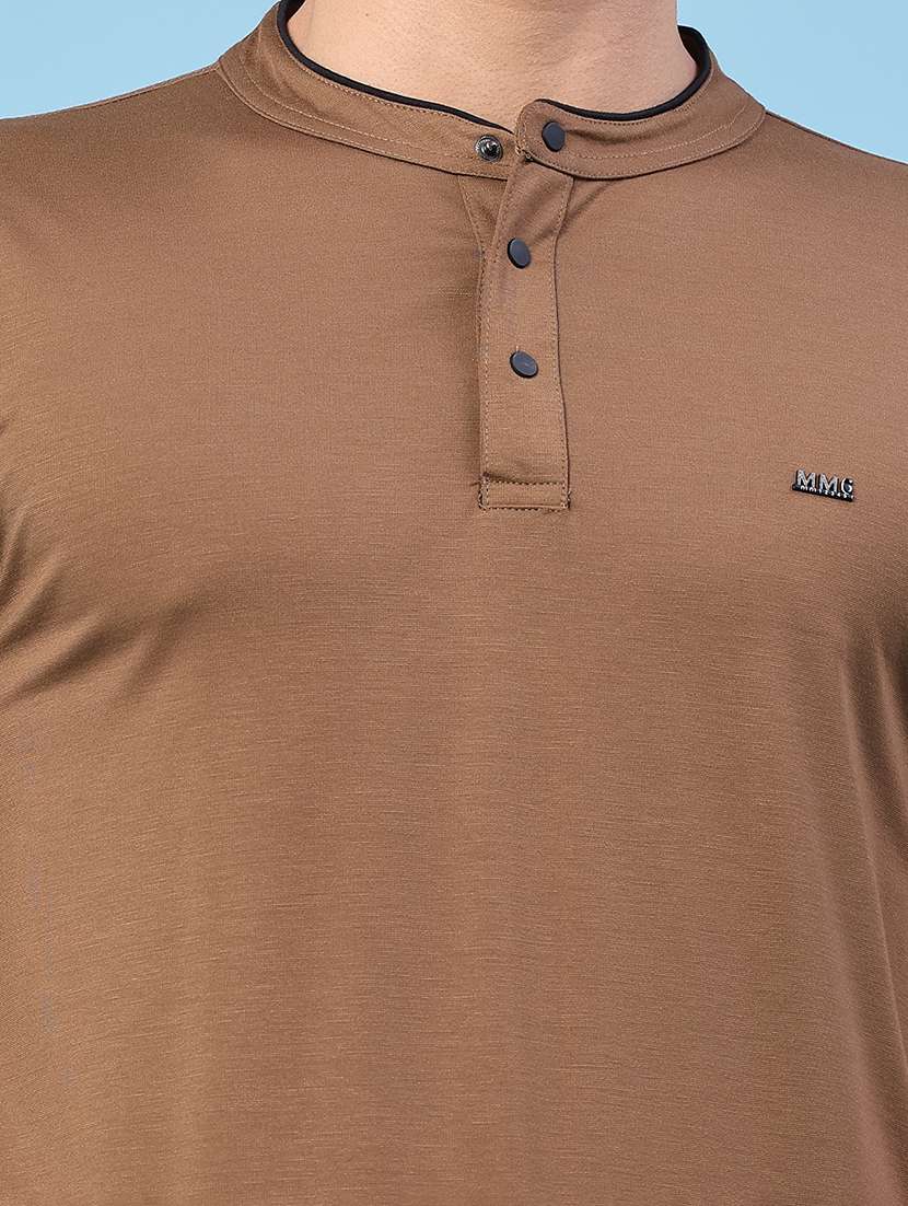 men solid short sleeve slim fit t-shirt - 22391303 -  Standard Image - 1