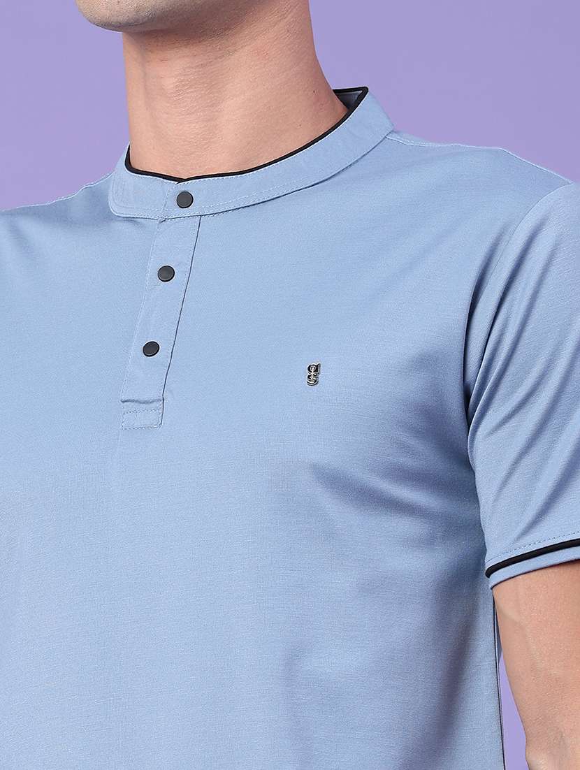 men solid short sleeve slim fit t-shirt - 22391304 -  Standard Image - 1