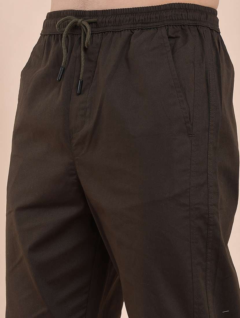 men solid mid rise regular fit track pant - 22391419 -  Standard Image - 1