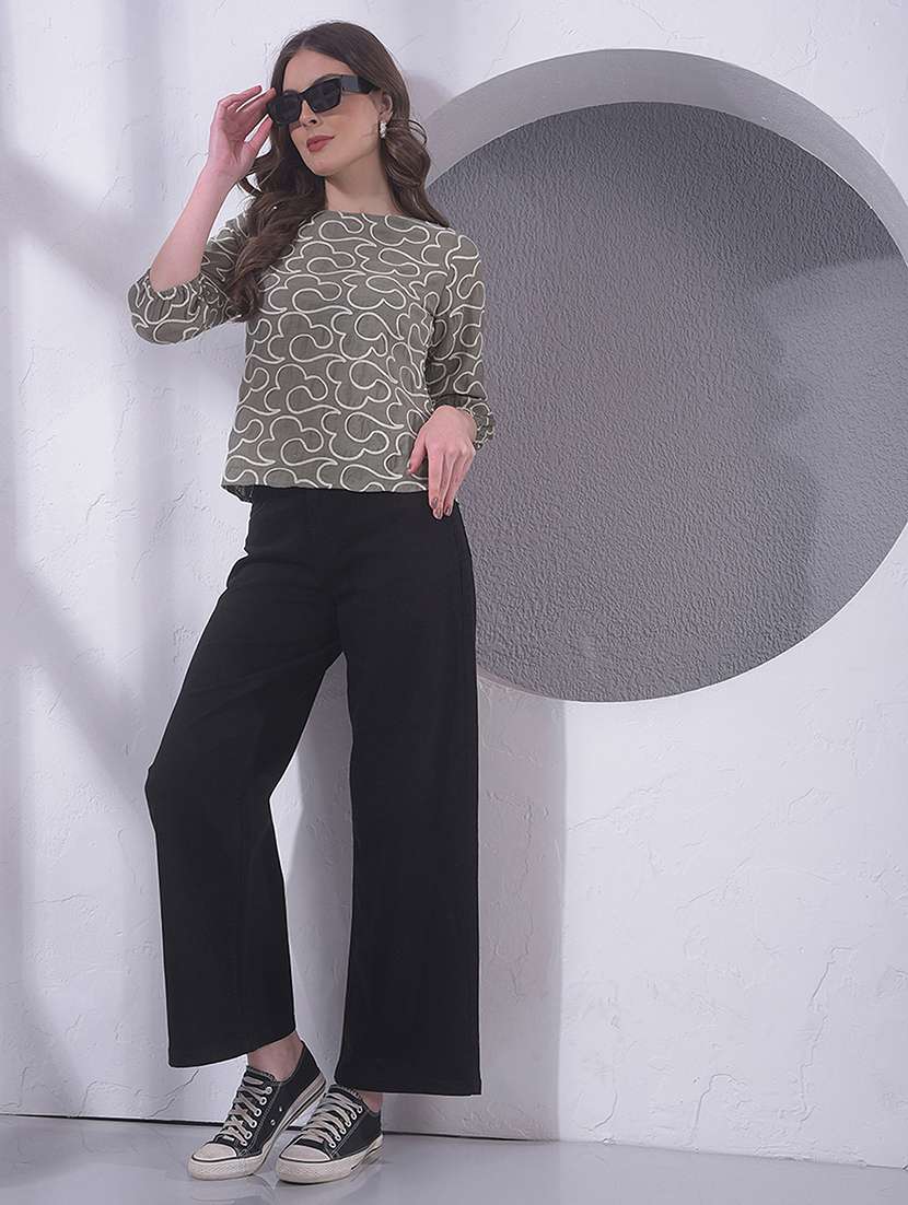 Women Embroidered Three Quarter Sleeve Top - 22391589 -  Standard Image - 6