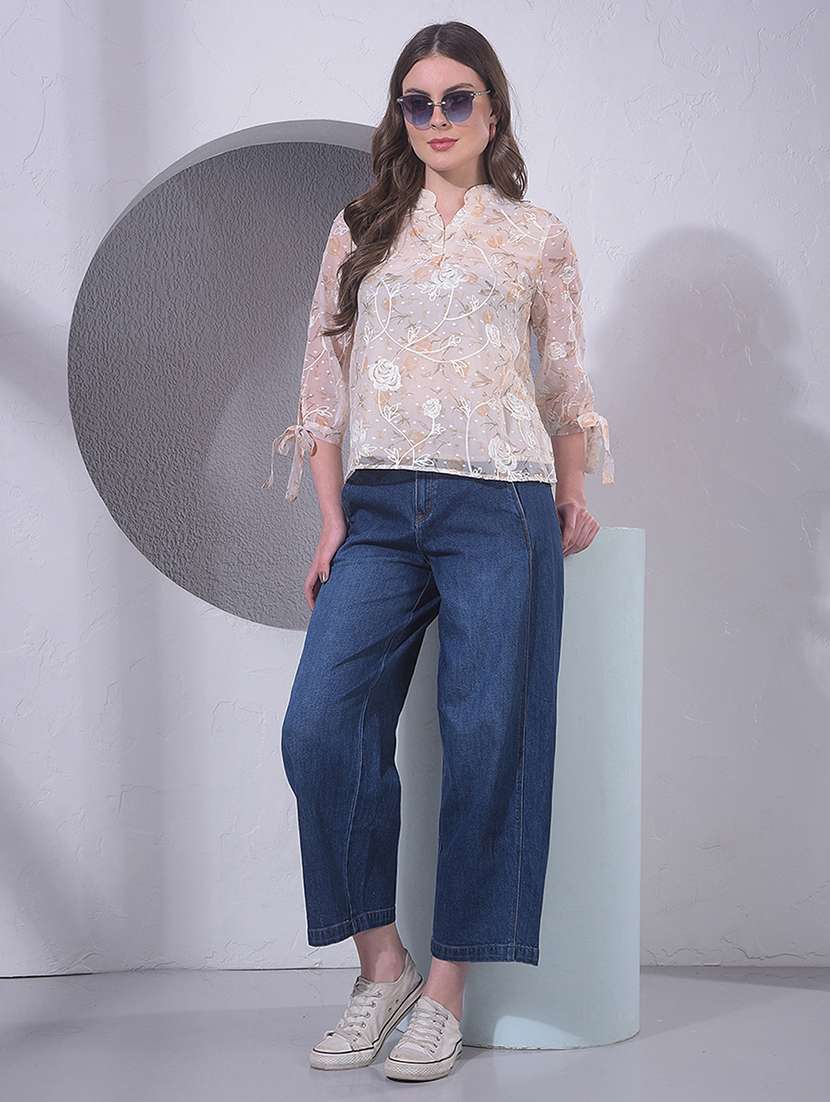 Women Three Quarter Sleeve Regular Top - 22391598 -  Standard Image - 6