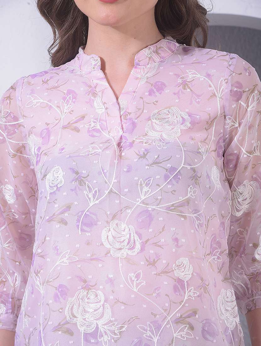 Women Three Quarter Sleeve Regular Top - 22391599 -  Standard Image - 1