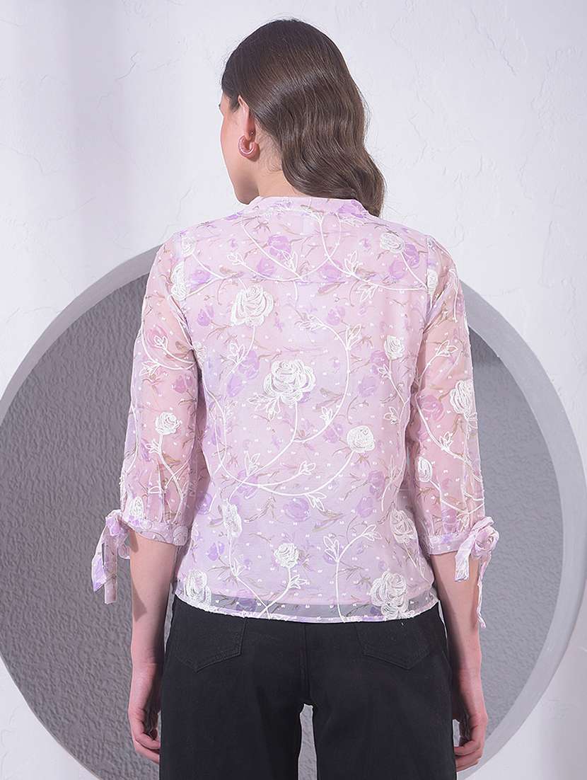 Women Three Quarter Sleeve Regular Top - 22391599 -  Standard Image - 4