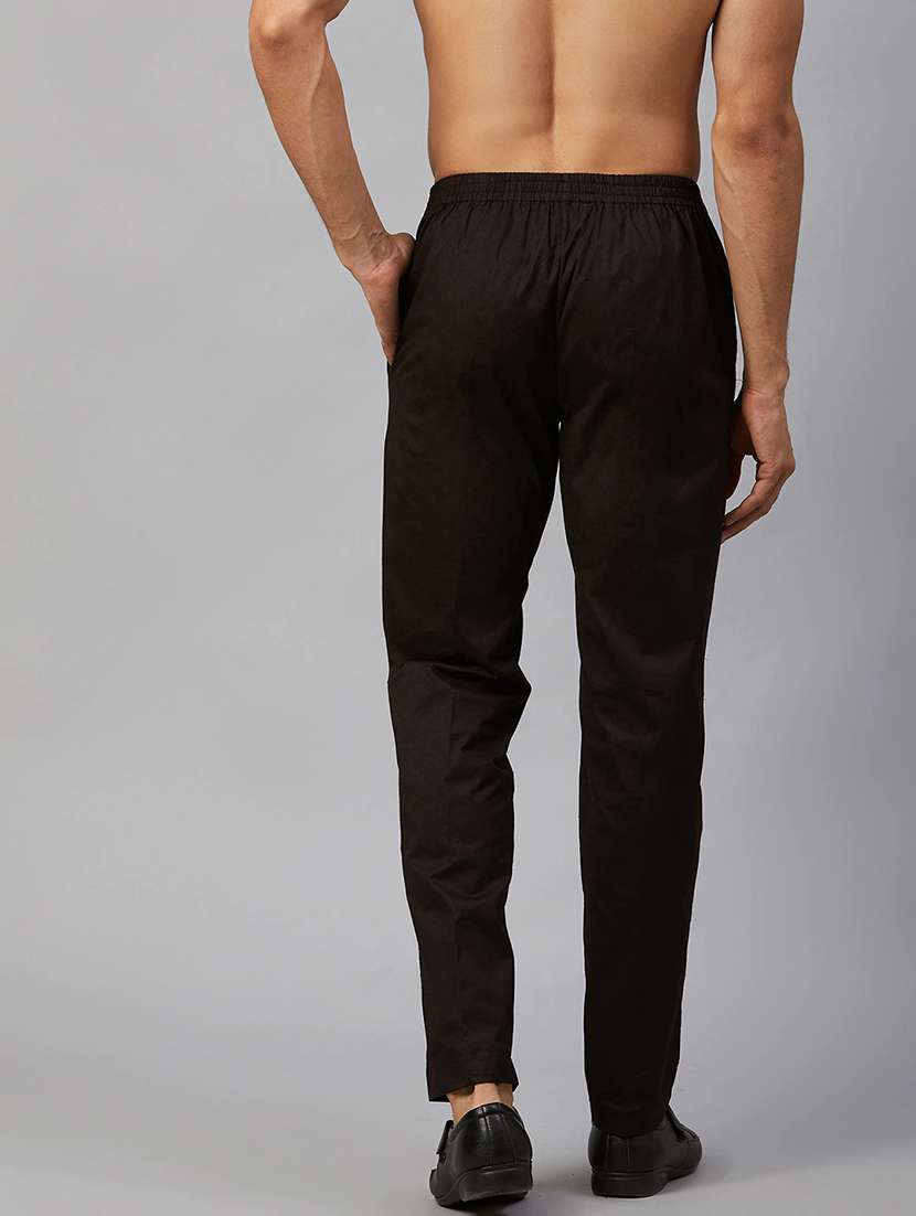 men solid mid rise pyjama - 22392326 -  Standard Image - 4
