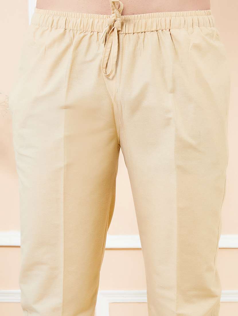 men solid mid rise pyjama - 22392343 -  Standard Image - 1