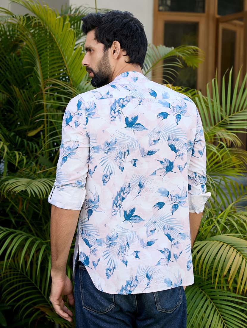  men printed long sleeve short kurta - 22392429 -  Standard Image - 4