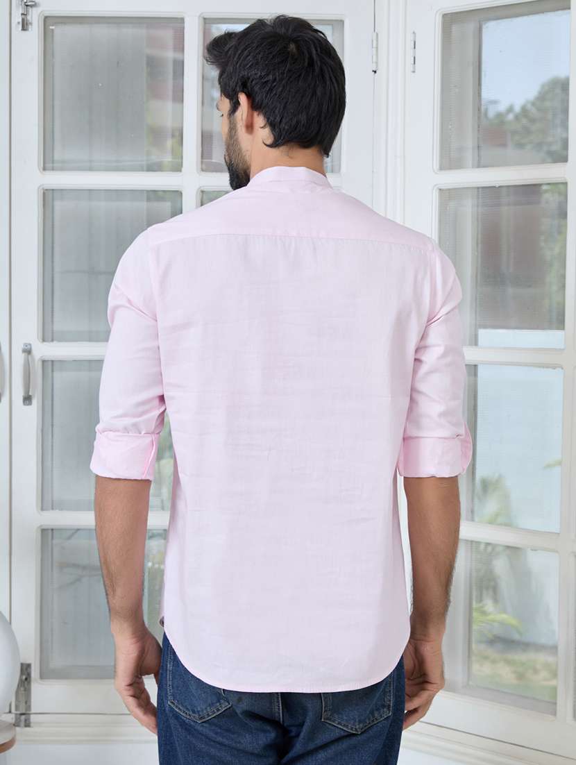 men mandarin neck long sleeve short kurta - 22392483 -  Standard Image - 4