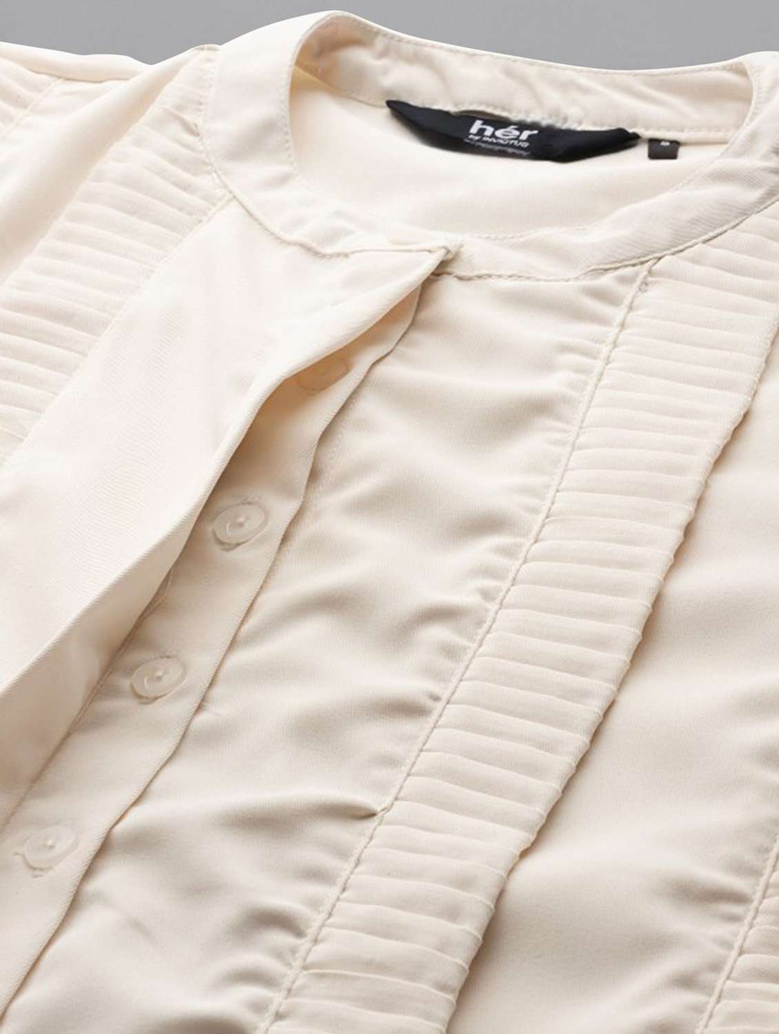 women solid long sleeve regular top - 22392770 -  Standard Image - 1