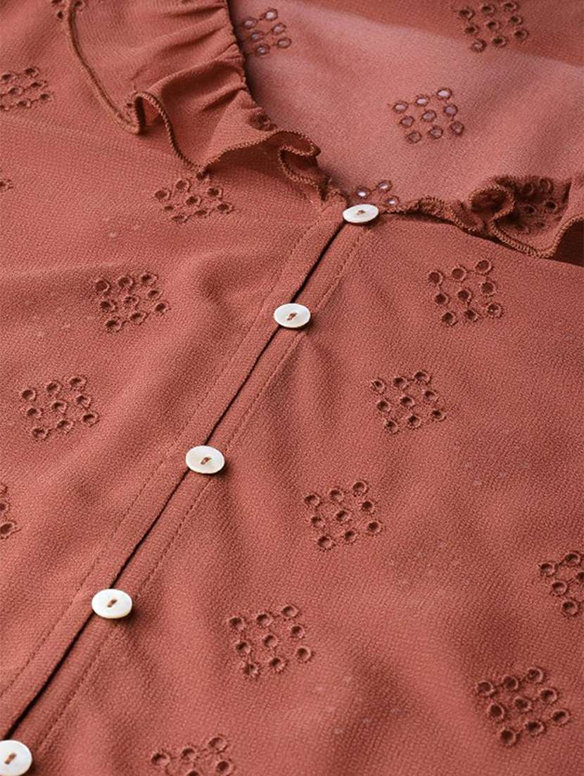 women self designed short sleeve top - 22392771 -  Standard Image - 1