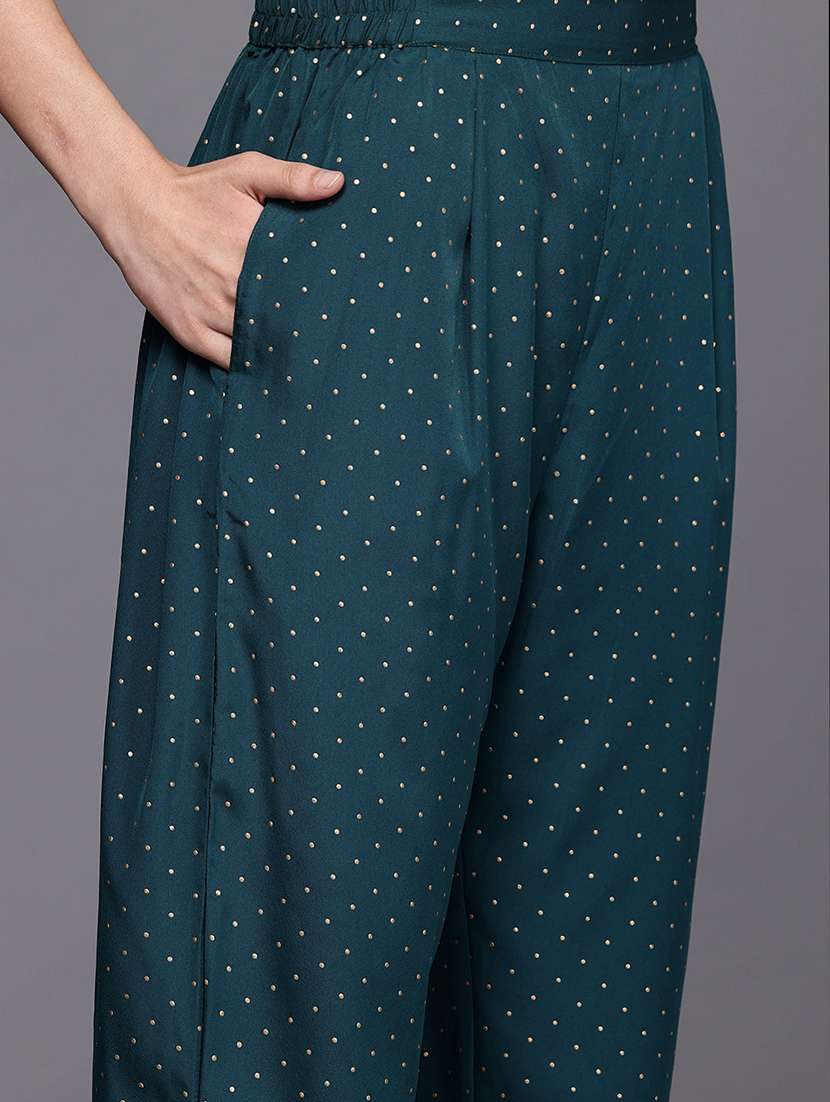 women printed three quarter sleeve kurta pant set - 22392781 -  Standard Image - 4