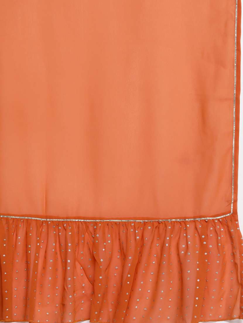women printed sleeveless kurta sharara with dupatta set - 22392803 -  Standard Image - 4