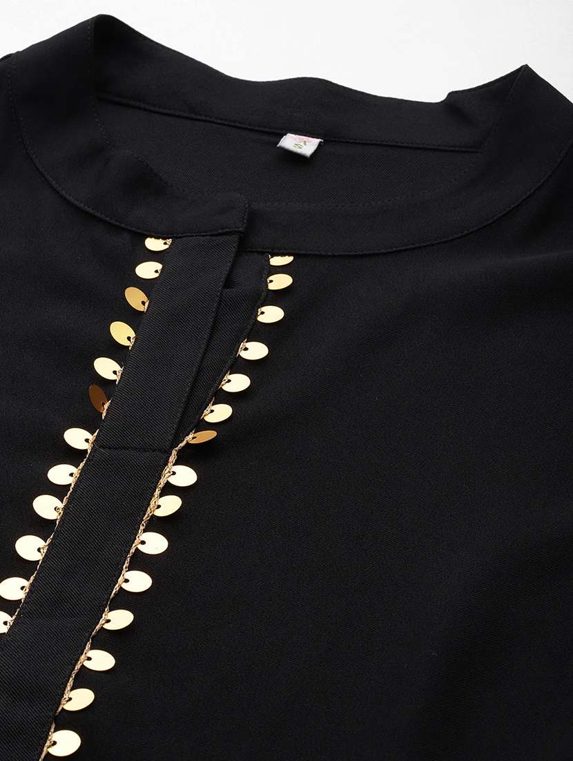 women printed three quarter sleeve straight kurti - 22392836 -  Standard Image - 1