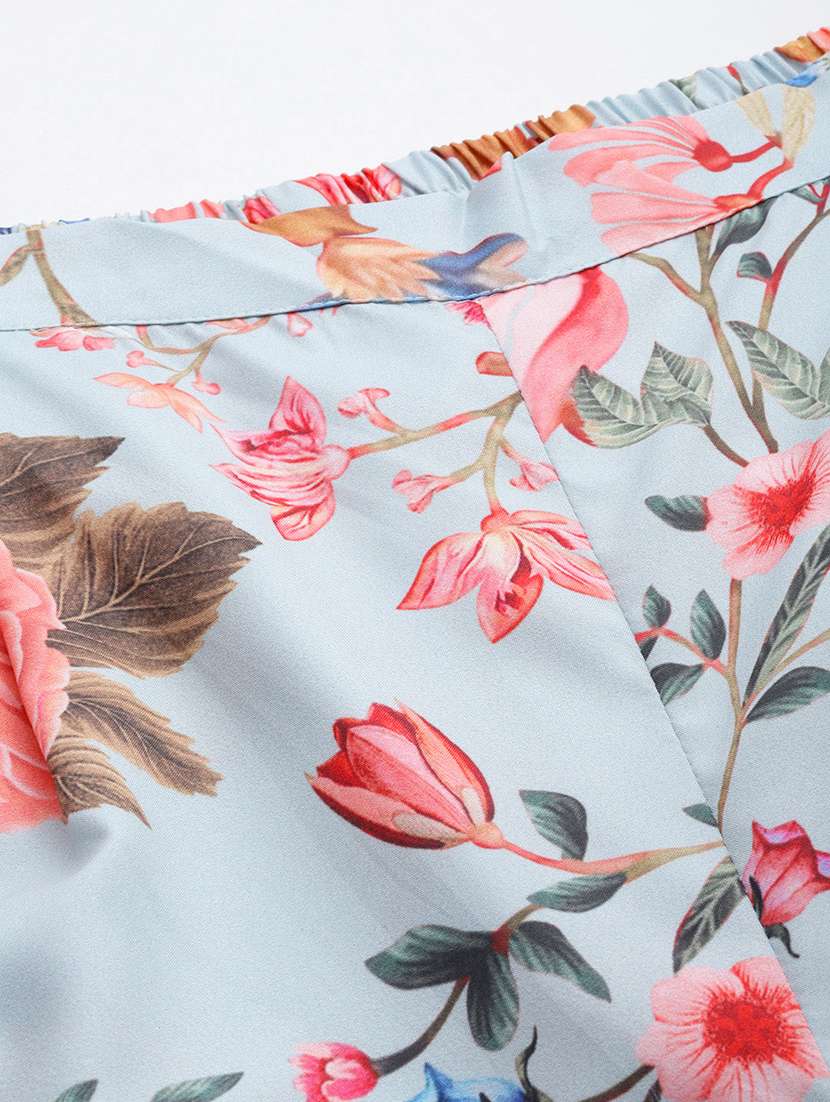 women plus size floral long sleeve ethnic co-ord set - 22392869 -  Standard Image - 4