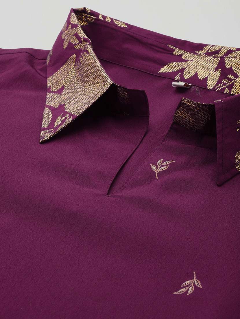 women plus size printed three quarter sleeve ethnic co-ord set - 22392872 -  Standard Image - 4