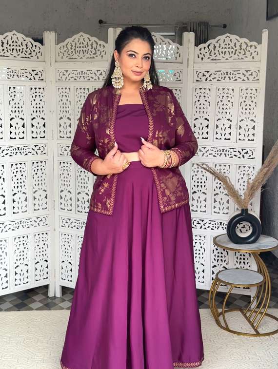 women plus size floral printed ethnic co-ord set - 22392881 -  Standard Image - 1