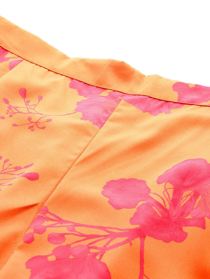 women plus size printed three quarter sleeve ethnic co-ord set - 22392882 -  Standard Image - 4