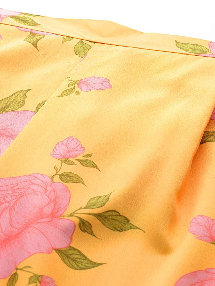 women plus size printed three quarter sleeve ethnic co-ord set - 22392883 -  Standard Image - 4