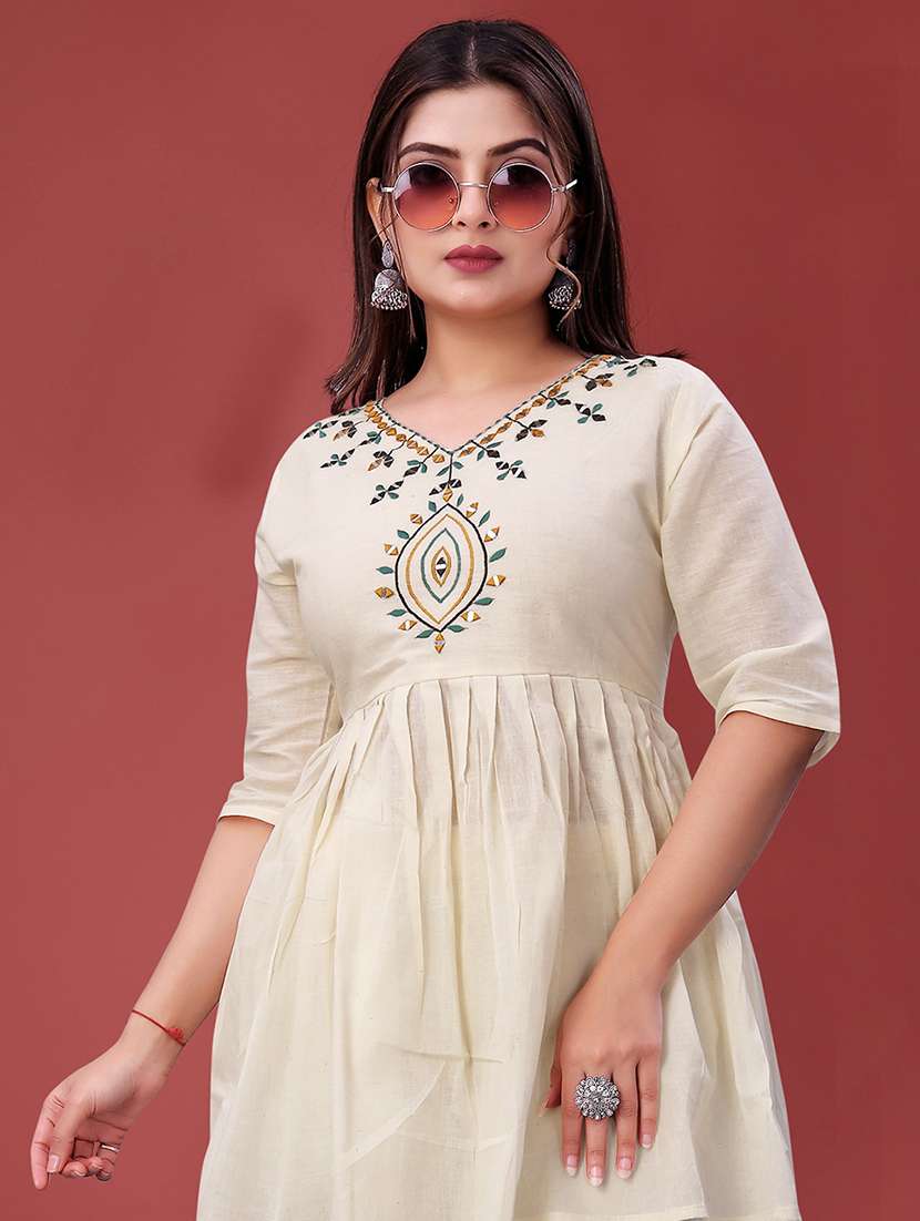 women embroidered top and trouser co-ord set - 22393883 -  Standard Image - 1