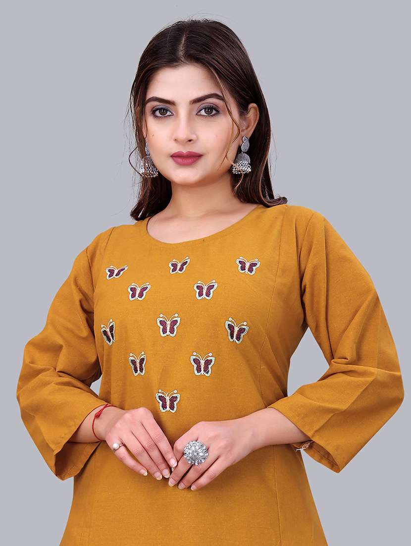 women embroidered kurta and palazzo set - 22393916 -  Standard Image - 1