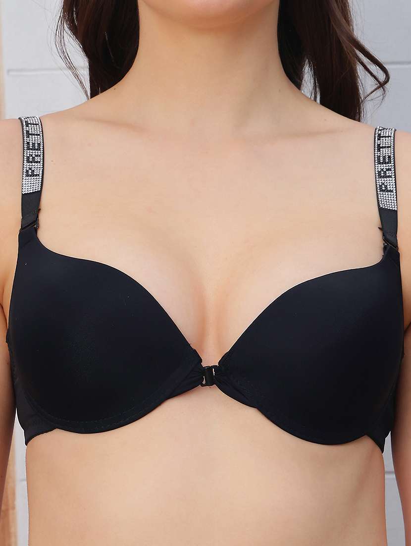 women solid bra and panty set - 22394825 -  Standard Image - 1