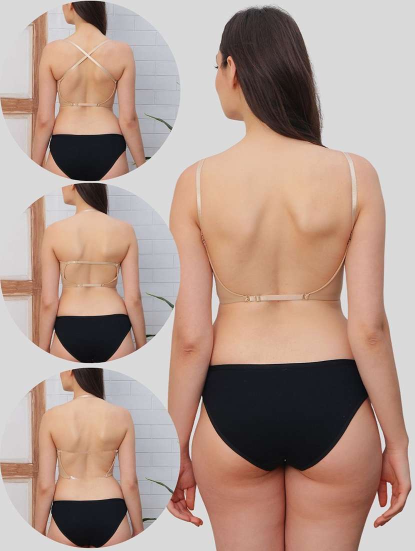 women solid bra and panty set - 22394829 -  Standard Image - 4