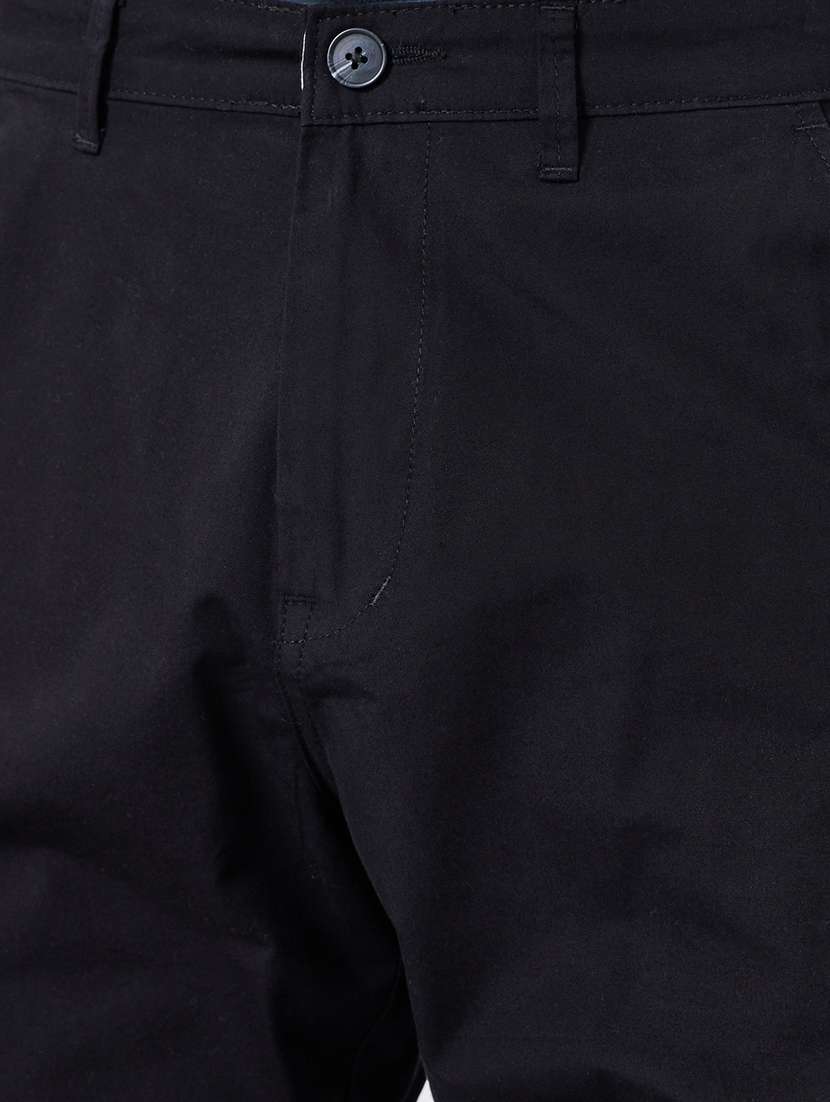 men solid mid rise chinos casual trouser - 22394843 -  Standard Image - 1