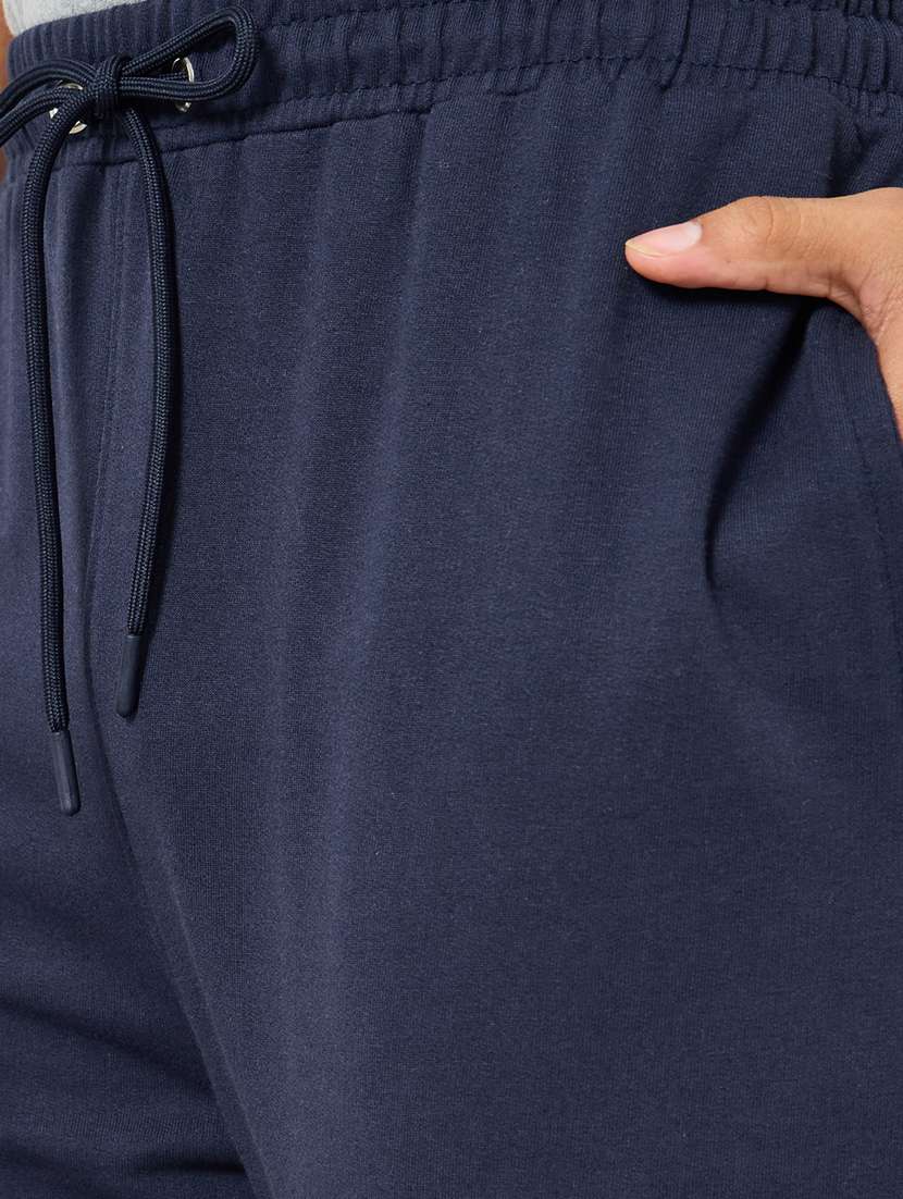 men solid relaxed fit full length track pant - 22394907 -  Standard Image - 1