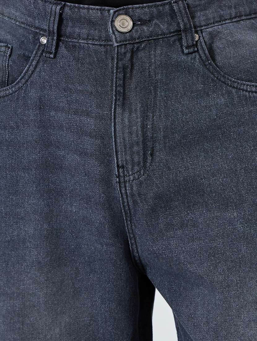 men washed mid rise full length baggy jeans - 22394938 -  Standard Image - 1